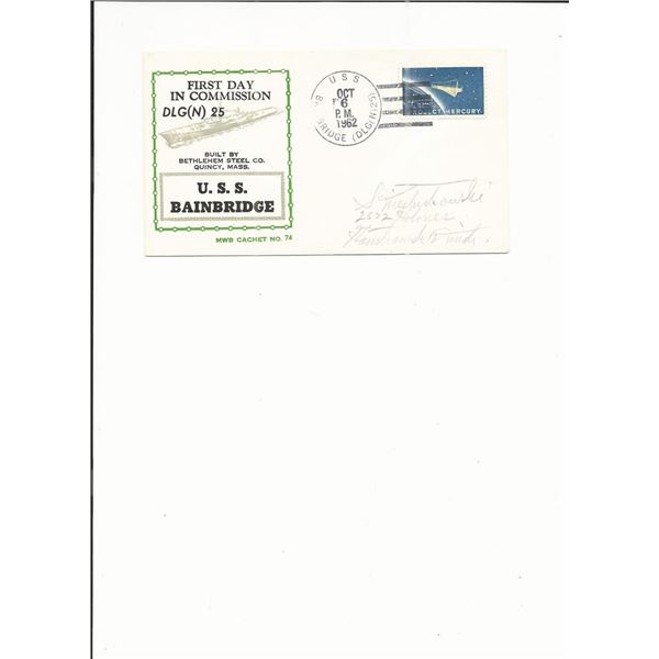 U.S.S. Bainbridge - First Day in Commission - First Day Cover - 1962