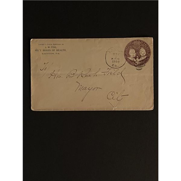 1893 Pennsylvania First Day Cover