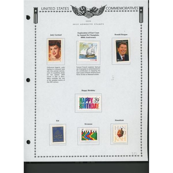 2006 United States Self-Adhesive Booklet Stamp Set