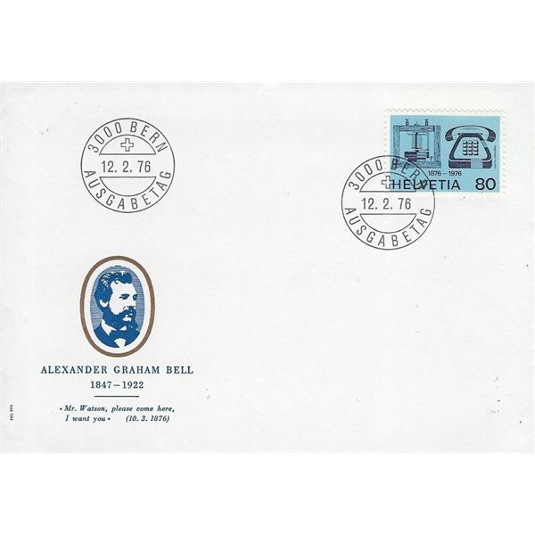 Swiss - First Day Cover - 1976