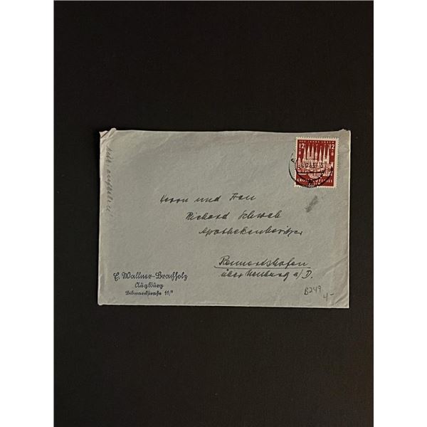 Vintage German Reich Stamped Envelope