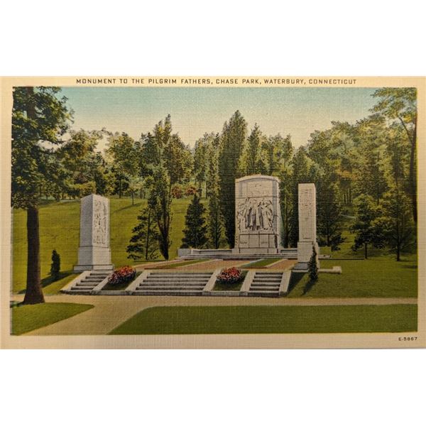 Connecticut Philatelic Society - Monument To The Pilgrim Fathers First Day Cover