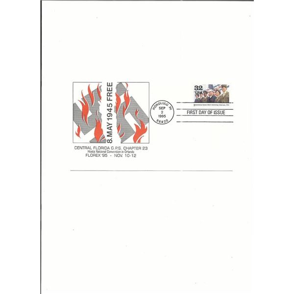 VJ Day 50th Anniversary - First Day Cover - Honolulu, HI - 1995