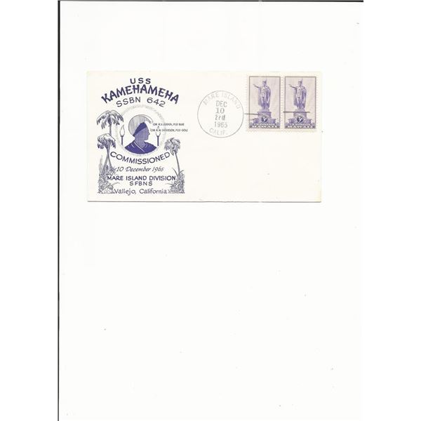 U.S.S. Kamehameha - First Day Cover- Mare Island - 1965