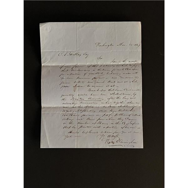 1867 Handwritten Letter
