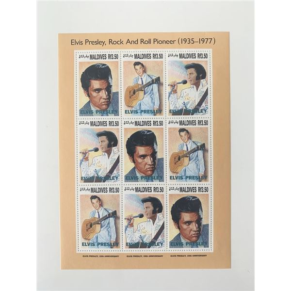 Elvis Presley 15th Anniversary  Stamp Set - Maldives