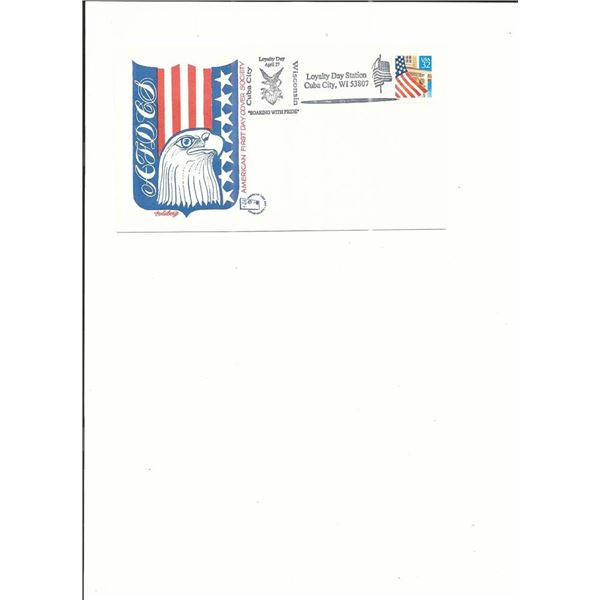 Cuba City, Wisconsin - Loyalty Day - First Day Cover