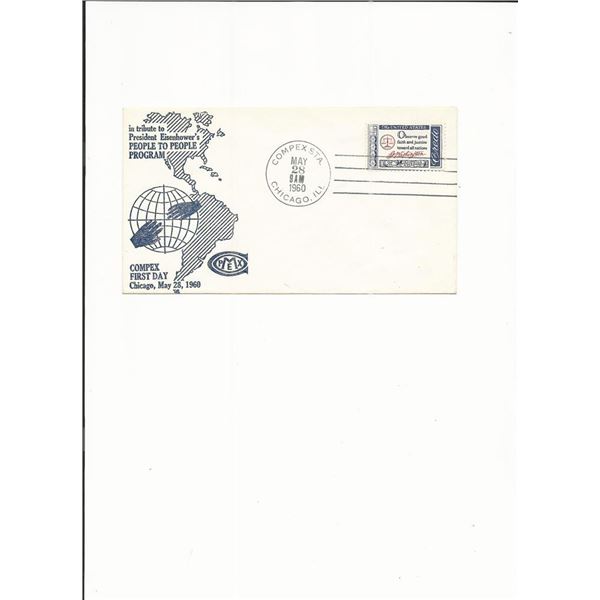 President Eisenhower's People to People Program - First Day Cover - Chicago - 1960