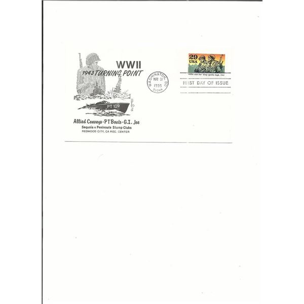 WWII 1943 Turning Point - First Day Cover - Washington D.C. - 1993