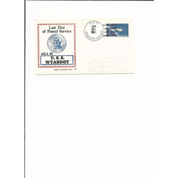 U.S.S. Wyandot - Last Day of Postal Service - First Day Cover - 1962