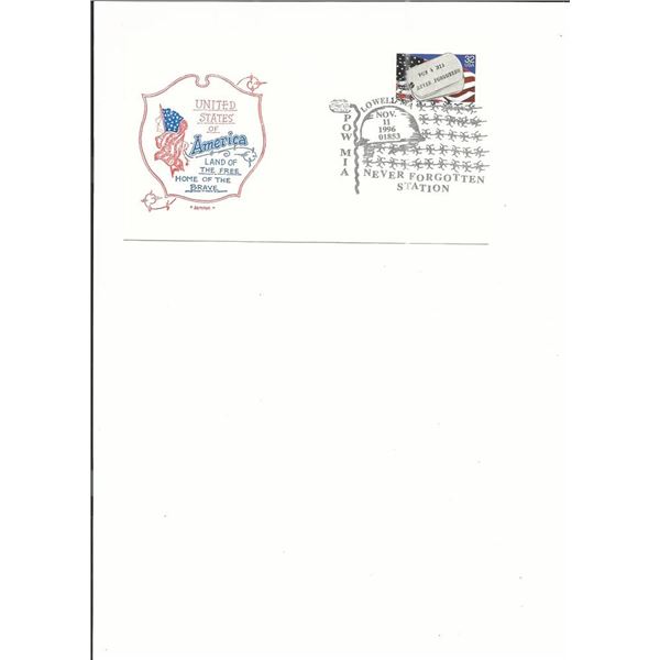 Lowell, MA - POW/MIA - First Day Cover - 1996