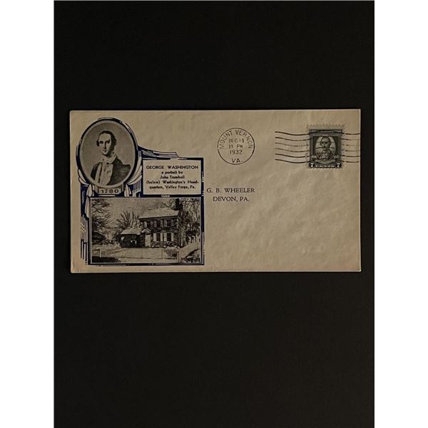 1932 President George Washington First Day Cover