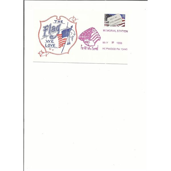 Hopwood, PA - Memorial Station - First Day Cover - 1996