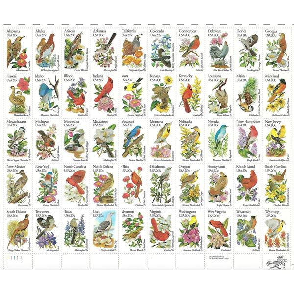 State Birds and Flowers Stamps