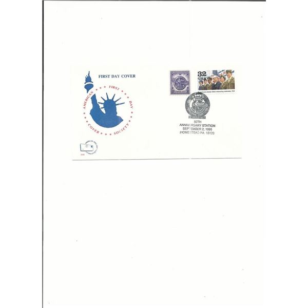 V-J Day 50th Anniversary - First Day Cover - Sep 2nd 1995 - Homestead, PA