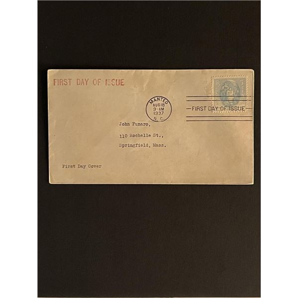 1937 North Carolina First Day Cover