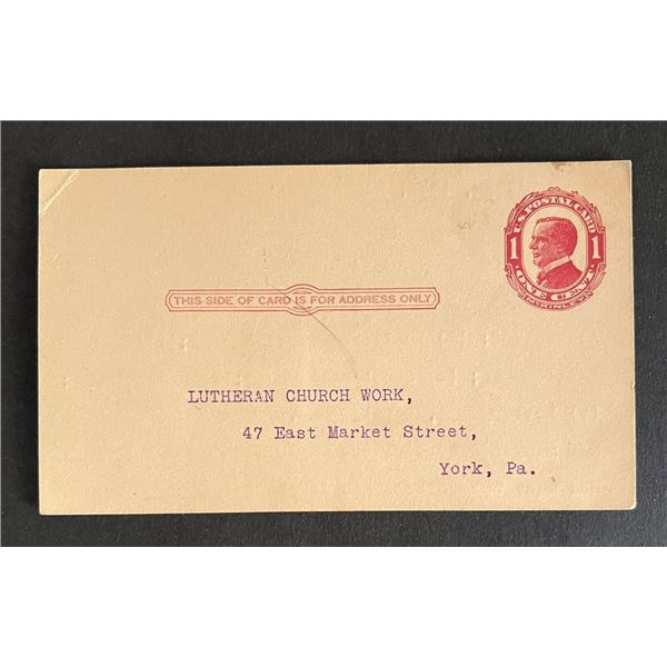 United States 1900s post card