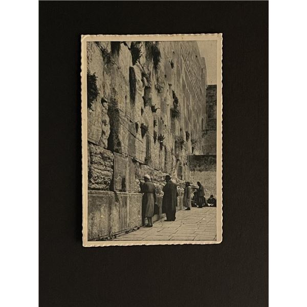Vintage The Wailing Wall Jerusalem Post Card