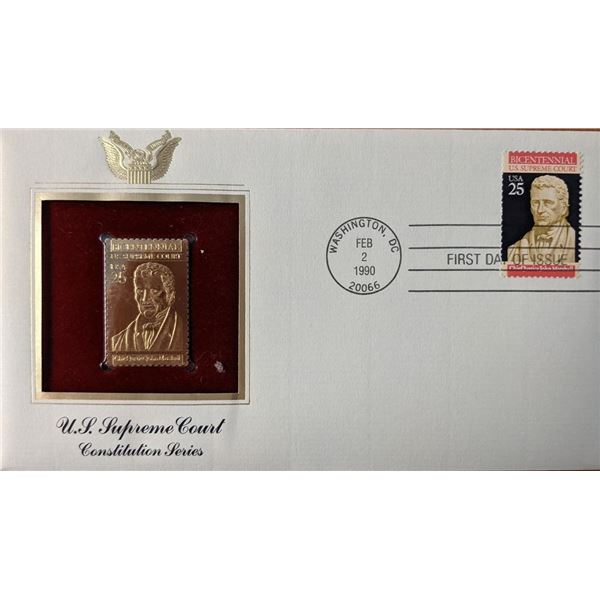 Constitution Series US Supreme Court Gold Stamp Replica First Day Cover