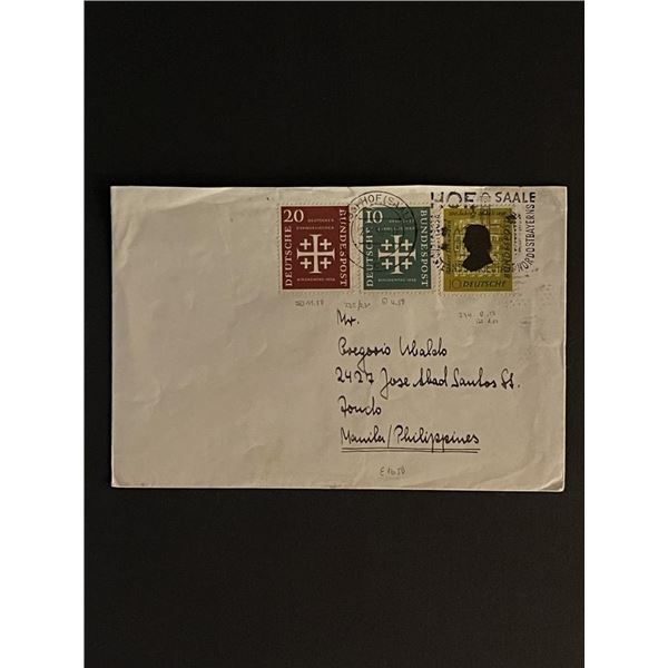 Vintage Germany to Philippines First Day Cover