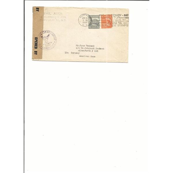 Buffalo, NY - Allied-Occupied Germany - First Day Cover - 1947