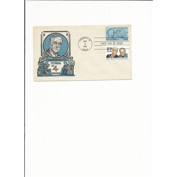 Franklin Roosevelt Memorial - First Day Cover - Phoenix, AZ - 1991