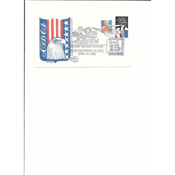 Income Tax Night Station - First Day Cover - New Jersey - 1996