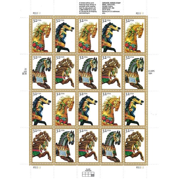 Carousel Horses Stamps