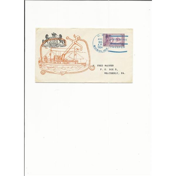 U.S.S. Bobolink - First Day Cover - 1934