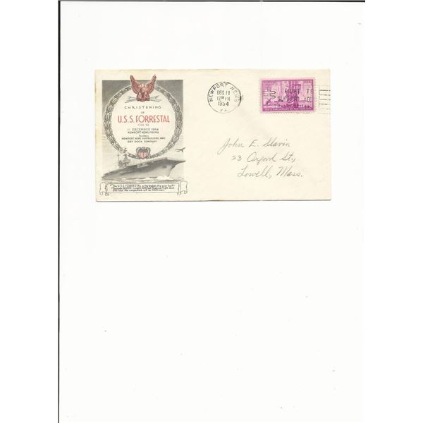 U.S.S. Forrestal - First Day Cover - Newport News - 1954