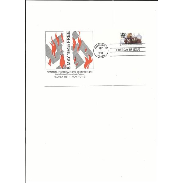 VJ Day 50th Anniversary - First Day Cover - Honolulu, HI - 1995