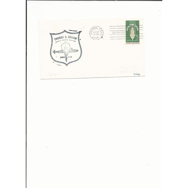 Thomas A. Edison - First Day Cover - Groton, CT -  1964