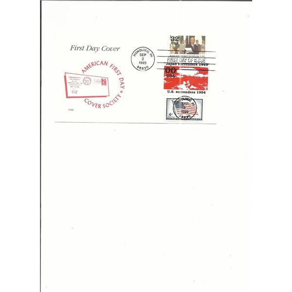 V-J Day 50th Anniversary - First Day Cover - Honolulu, HI - 1995