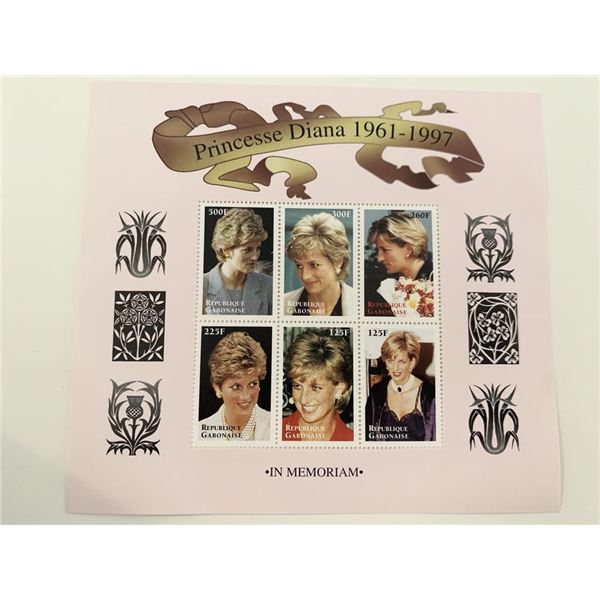 Princess Diana commemorative stamp set