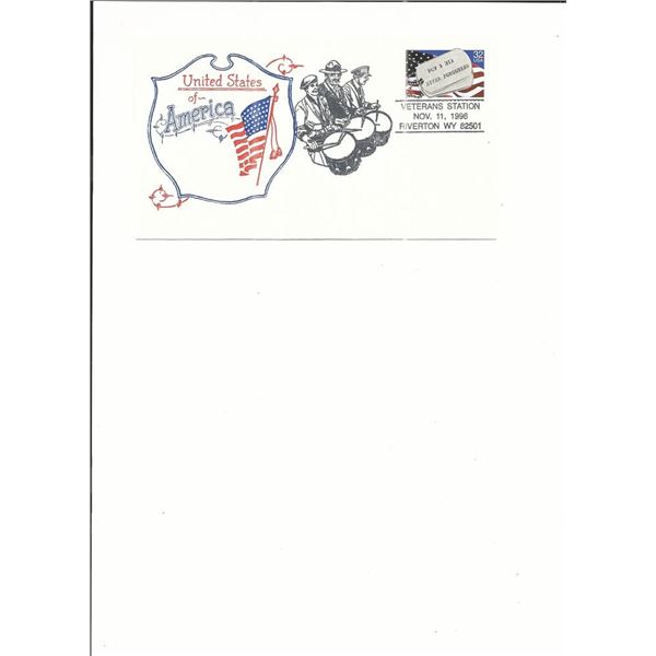 Riverton, WY - Veterans Station - First Day Cover - 1996