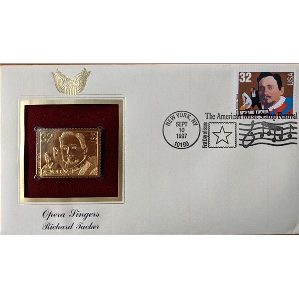 Opera Singers Richard Tucker Gold Stamp Replica First Day Cover