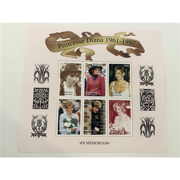 Princess Diana commemorative stamp set