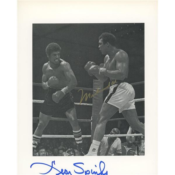 Muhammad Ali vs. Leon Spinks signed photo
