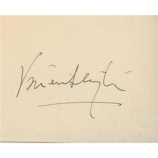 Gone With The Wind Vivien Leigh signature cut