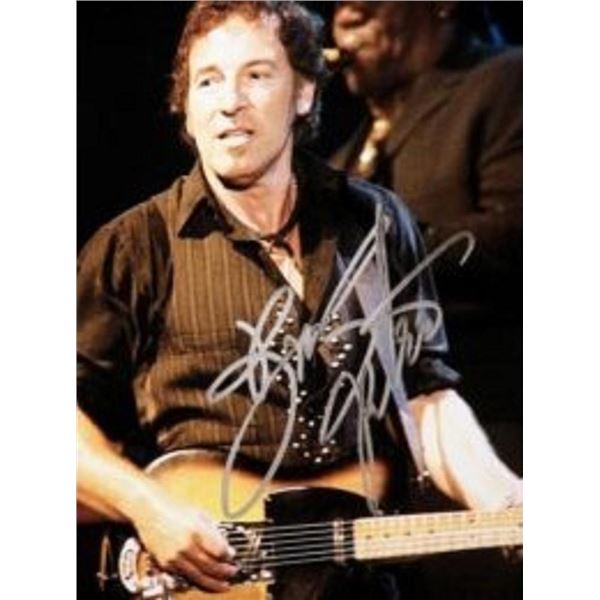 Framed Bruce Springsteen signed photo