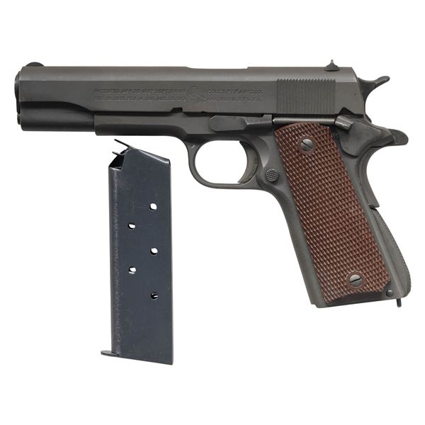 REMARKABLE, 1943 COLT U.S. ARMY M1911A1 SEMI AUTO