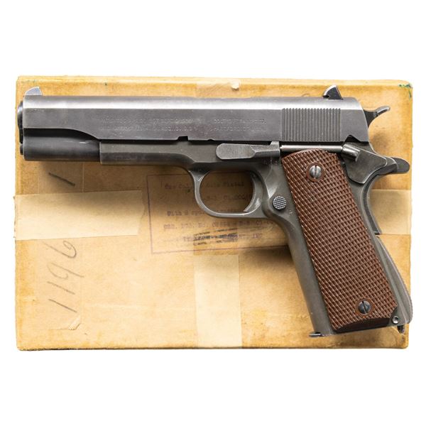 BRITISH LEND LEASE COLT 1911A1 SEMI AUTO PISTOL.