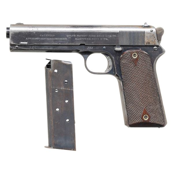 S# 203, FINE COLT MODEL 1905 SEMI AUTO PISTOL.
