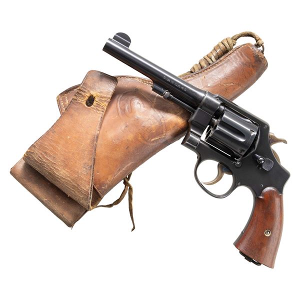 LATE ISSUE SMITH & WESSON U.S. M1917 REVOLVER WITH