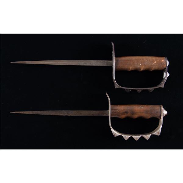 TWO DESIRABLE U.S. WWI MODEL 1917-18 TRENCH KNIVES