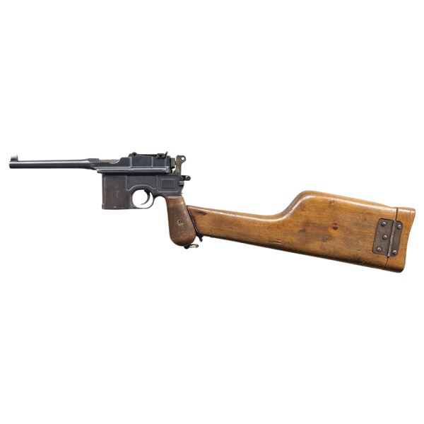 GERMAN WWI MAUSER C96 BROOMHANDLE SEMI-AUTOMATIC