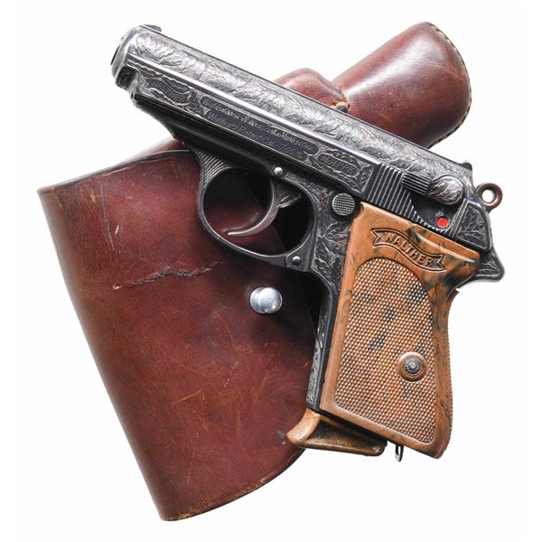HIGHLY ENGRAVED WALTHER MODEL PPK WITH