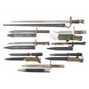 Image 2 : LOT OF 8 FOREIGN MILITARY RIFLE BAYONETS.