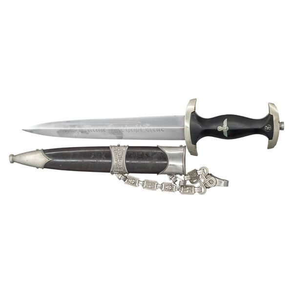 WWII GERMAN M1936 CHAINED SS OFFICER'S DAGGER.