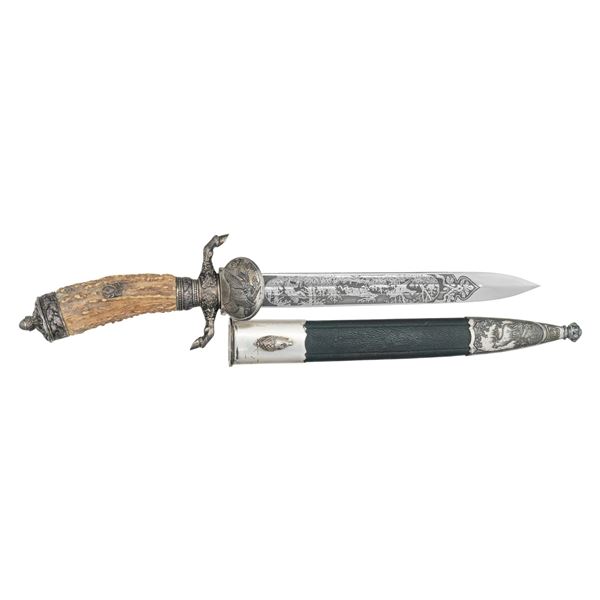 WWII GERMAN HUNTING ASSOCIATION DAGGER BY EICKHORN